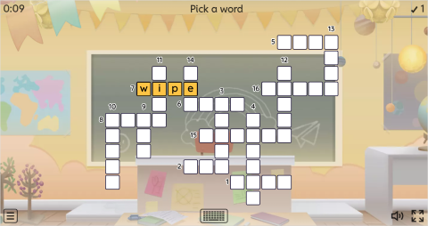 Action Verbs ESL Interactive Crossword Puzzle