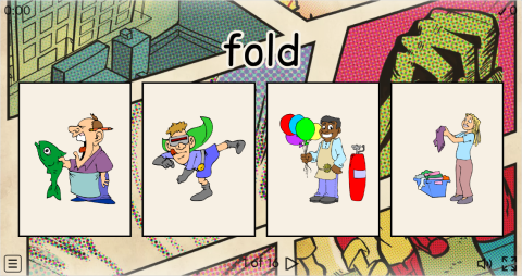 Action Verbs ESL Interactive Vocabulary Quiz