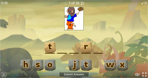 Action Verbs ESL Interactive Spell The Word Worksheet