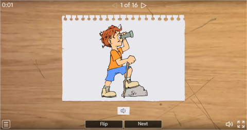 Action Verbs ESL Interactive Vocabulary Flashcards