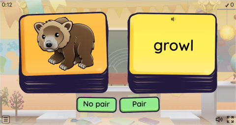 Animal Sounds ESL Pair or No Pair Worksheet