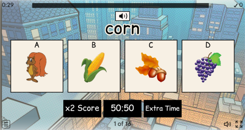 Autumn ESL Interactive Vocabulary Quiz Show