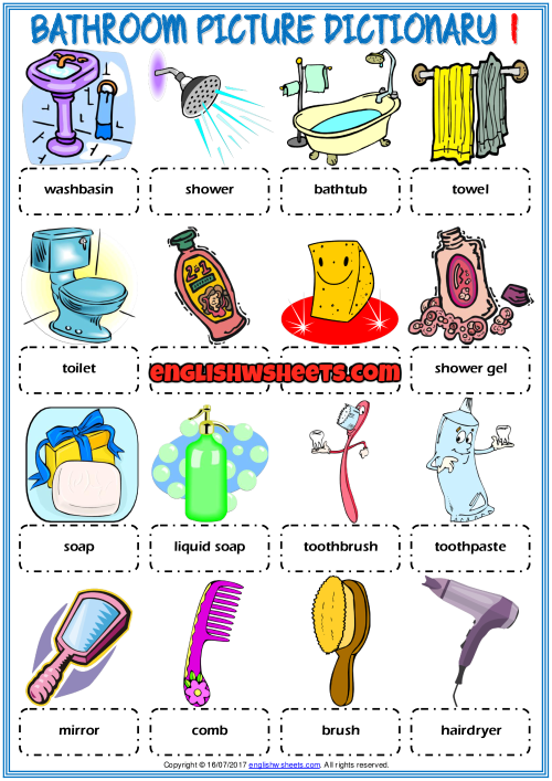 THE BATHROOM. What are the names the objects that you can find in the  bathroom. Learn it in this image. #bathr…