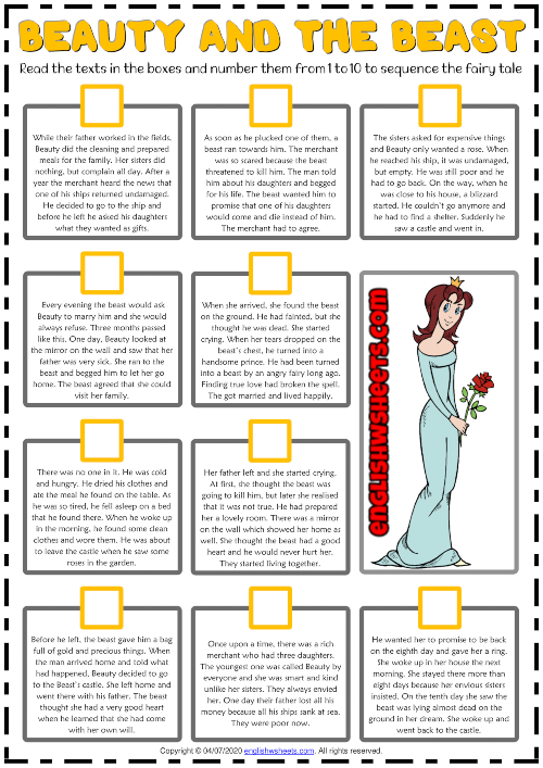 beauty-and-the-beast-esl-sequencing-the-story-worksheet