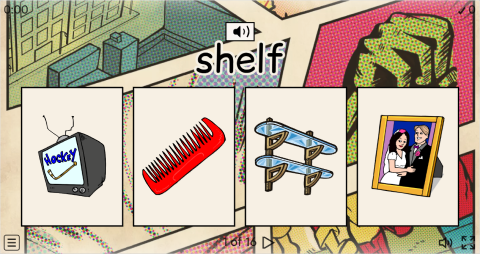 Bedroom Objects ESL Interactive Vocabulary Quiz