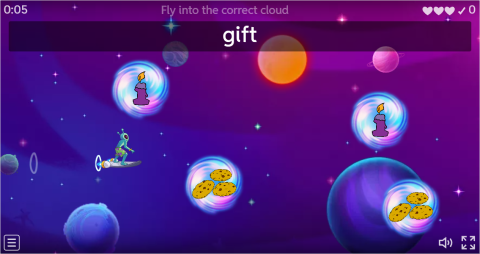 Birthdays ESL Vocabulary Airplane Game