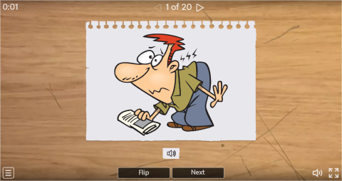 Body Movement Verbs ESL Interactive Vocabulary Flashcards