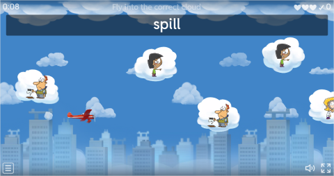 Body Movement Verbs ESL Vocabulary Airplane Game