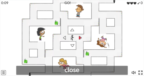 Body Movement Verbs ESL Vocabulary Maze Chase Game