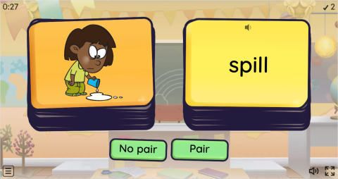 Body Movement Verbs ESL Pair or No Pair Worksheet