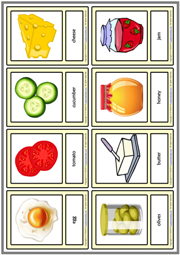 Breakfast ESL Printable Vocabulary Learning Cards For Kids