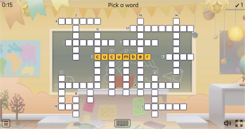 Breakfast Vocabulary ESL Interactive Crossword Puzzle