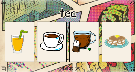 Breakfast ESL Interactive Vocabulary Quiz