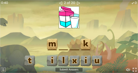 Breakfast ESL Interactive Spell The Word Worksheet