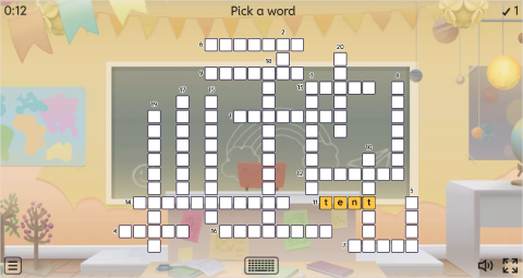 Camping ESL Interactive Crossword Puzzle