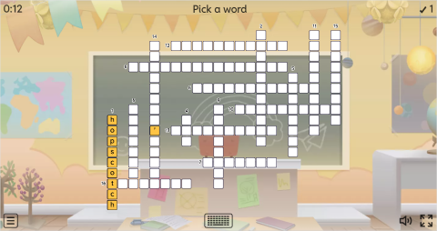 Children Games ESL Interactive Crossword Puzzle