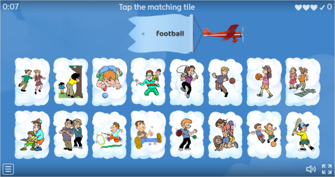 Children Games Interactive Find The Match Worksheet