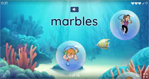 Children Games ESL Vocabulary Flying Fruit Game