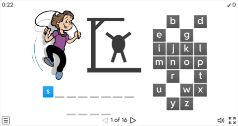 Children Games ESL Interactive Hangman Game