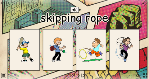 Children Games ESL Interactive Vocabulary Quiz