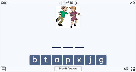 Children Games Interactive Spell The Word Worksheet