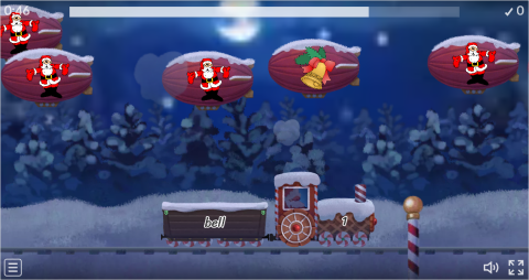 Christmas ESL Vocabulary Balloon Pop Game