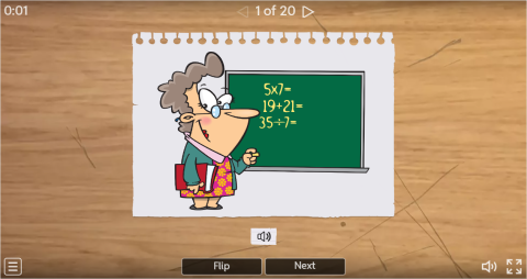 Classroom Verbs ESL Interactive Vocabulary Flashcards