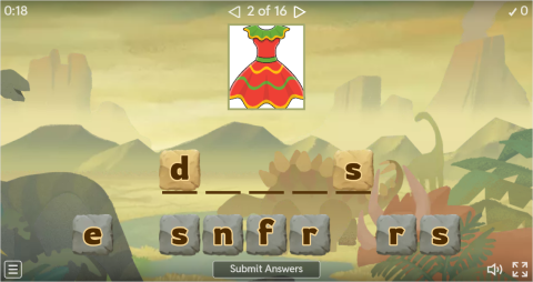 Clothes ESL Interactive Spell The Word Worksheet