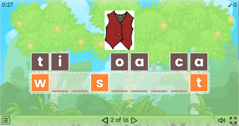 Clothes Vocabulary ESL Interactive Anagram