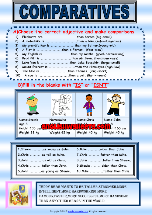 comparative-forms-of-adjectives-exercises-handout-for-kids