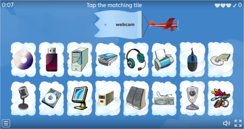 Computer Parts Interactive Find The Match Worksheet