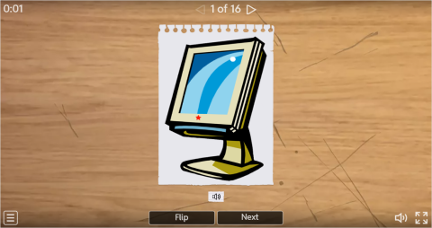 Computer Parts ESL Interactive Vocabulary Flashcards