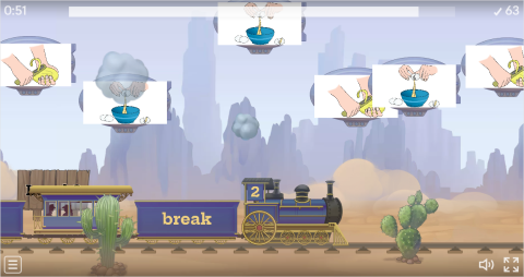 Cooking Verbs ESL Vocabulary Balloon Pop Game