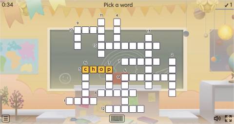 Cooking Verbs ESL Interactive Crossword Puzzle