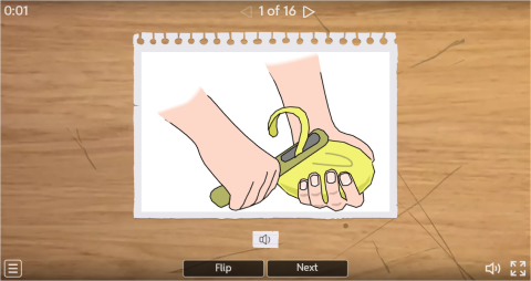 Cooking Verbs ESL Interactive Vocabulary Flashcards