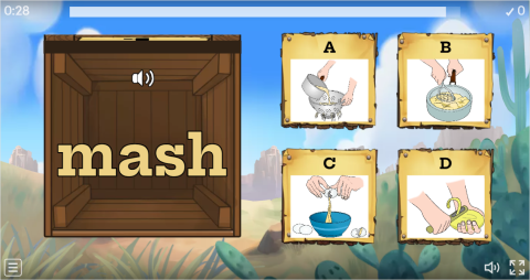 Cooking Verbs ESL Interactive Open The Box Worksheet