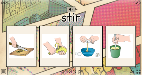 Cooking Verbs ESL Interactive Vocabulary Quiz