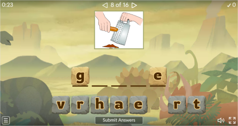 Cooking Verbs Interactive Spell The Word Worksheet