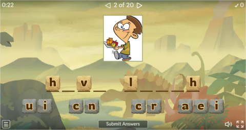 Daily Routines Interactive Spell The Word Worksheet