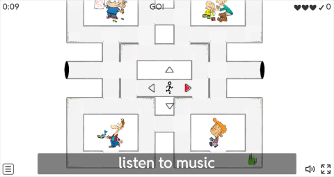 Daily Routines ESL Vocabulary Maze Chase Game