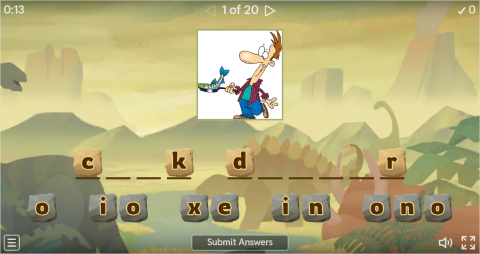 Daily Routines Interactive Spell The Word Worksheet