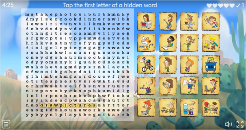 Daily Routines ESL Interactive Wordsearch Puzzle