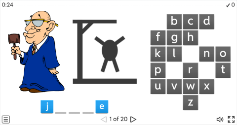 Detective Stories ESL Interactive Hangman Game