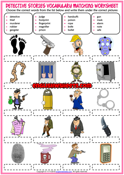 detective-stories-vocabulary-esl-matching-exercise-worksheet