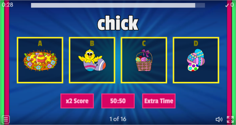 Easter ESL Interactive Vocabulary Quiz Show