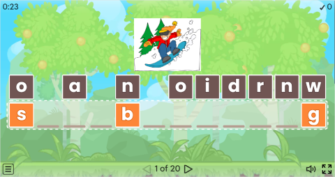 Extreme Sports Vocabulary ESL Interactive Anagram