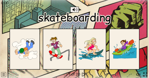 Extreme Sports ESL Interactive Vocabulary Quiz