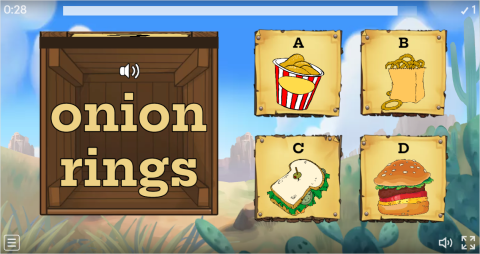 Fast Food ESL Interactive Open The Box Worksheet