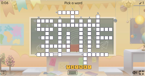 Father's Day ESL Interactive Crossword Puzzle