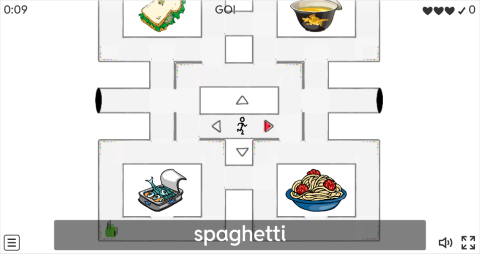 Food and Drinks ESL Vocabulary Maze Chase Game